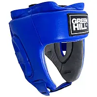 Шлем Green Hill кожаный UBF LOGO синий XL