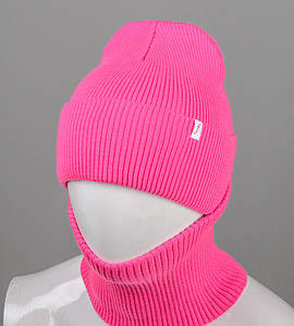 Подвійна Резинка з закотом без підкладки + Баф (С2218), Малиновий