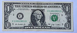 Банкнота США 1 долар 2009 р. VF