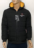 Куртка мужская ,молодежная,,черного цвета, двухсторонняя, под резинку, евро-зима .Китай.