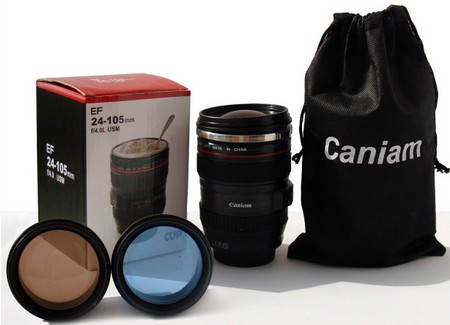 Термочашка с линзой в форме объектива Caniam (Canon) EF 24-105 - фото 2 - id-p1708156878