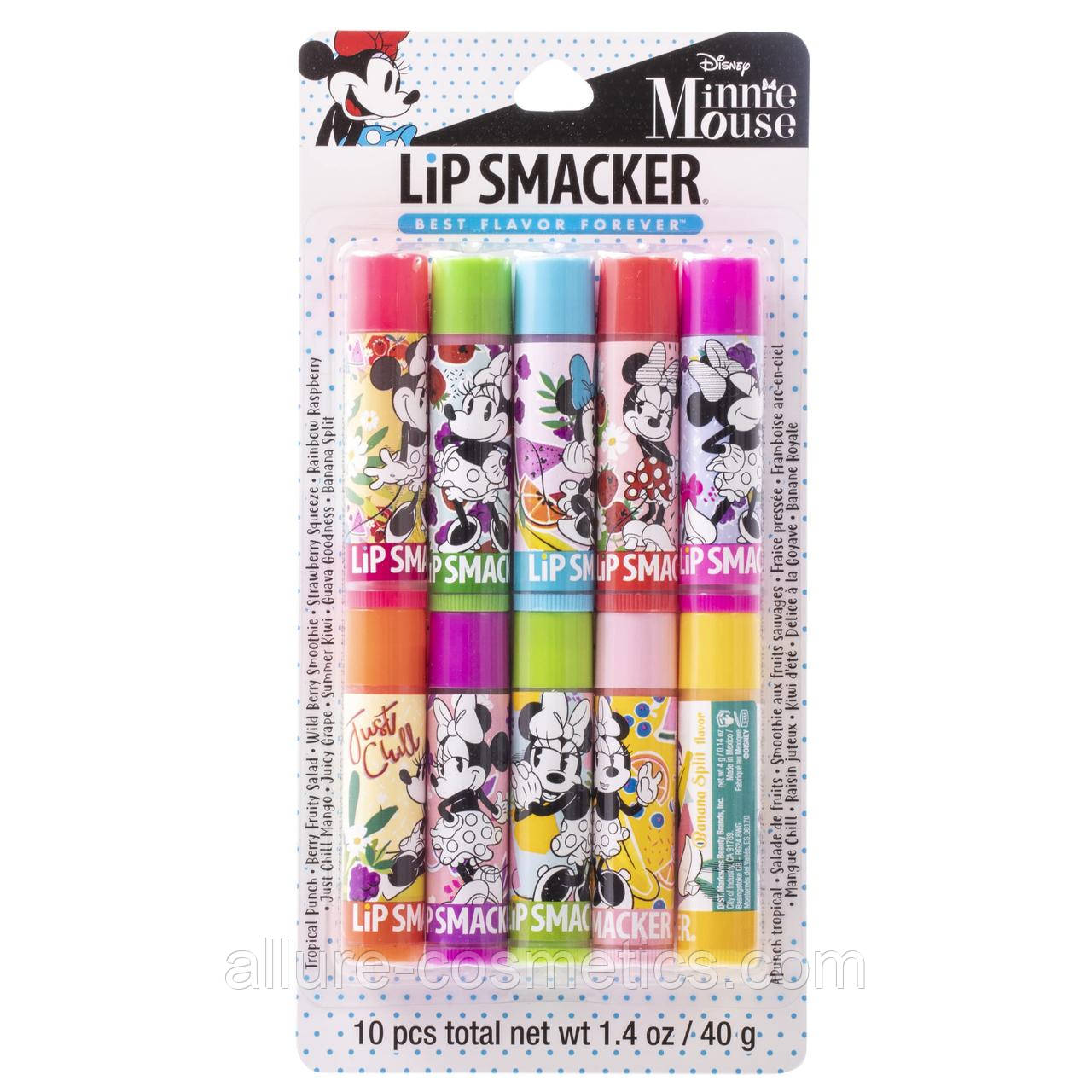 Набір бальзамів для губ Lip Smacker Minnie Mouse 10 шт.