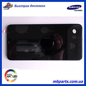 Дисплей з сенсором Samsung А107 Galaxy А10ѕ Black, GH81-17482A, оригінал, без рамки!