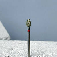 Алмазная фреза Mart, форма "Конус", красная М-044 (диаметр 4 мм) производство Корея