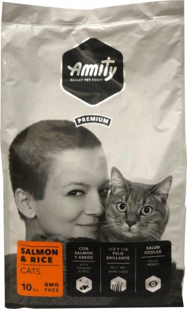 Сухий корм для котів з лососем і рисом Amity SalmonaeRice 10 кг, фото 1