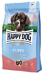 Корм для цуценят Хепі Дог Сенсібл Паппі Happy Dog Sensible Puppy Lachs&Kartoffel з лососем та картоплею 10 кг