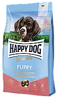 Корм для щенков Хэппи Дог Сенсибл Паппи Happy Dog Sensible Puppy Lachs&Kartoffel с лососем и картофелем 1 кг