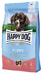 Корм для цуценят Хепі Дог Сенсибл Паппі Happy Dog Sensible Puppy Lachs&Kartoffel з лососем та картоплею 1 кг