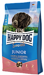 Корм для собак-юніорів Хепі Дог Сенсібл Юніор Happy Dog Sensible Junior Lachs&Kartoffel з лососем та картоплею 10 кг