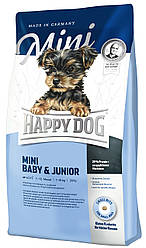 Корм для цуценят Хепі Дог Сюприм Міні Бебі Юніор Happy Dog Supreme Mini Baby&Junior 8 кг
