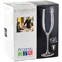 Набор бокалов для шампанского Chef&Sommelier Cabernet 240 мл 6 шт (D0796)