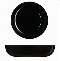 Чёрное глубокое блюдо Luminarc Friend Time Black 25 см (P6375)
