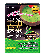 Матча чай с коллагеном Omi Brotherhood Itoh Green Tea Collagen Uji Matcha Collagen, ITOH, 14 стиков