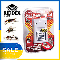 Отпугиватель грызунов и насекомых экологически безопасный ультразвуковой Riddex