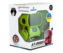 Інтеракт. робот з голосовим керуванням – AT-Rоbot, зелений, укр., 9x9x13, AT-ROBOT AT001-02-UKR, фото 2