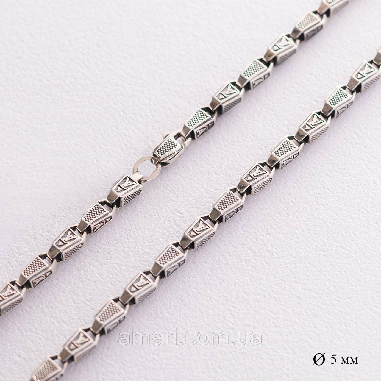 Купить Мужская серебряная цепочка Ц0037ч, цена 16082 ₴ — Prom.ua (ID ...