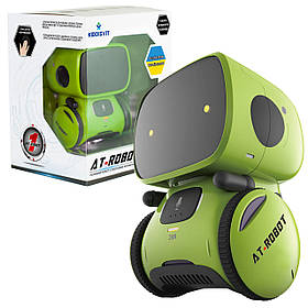Інтеракт. робот з голосовим керуванням – AT-Rоbot, зелений, укр., 9x9x13, AT-ROBOT AT001-02-UKR