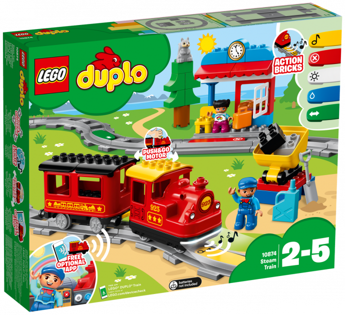 LEGO 10874 Duplo Поїзд на паровій тязі конструктор лего дупло
