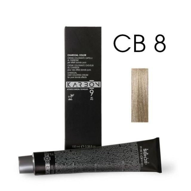 Крем-фарба Echosline з активованим вугіллям  СВ 8  світлий блонд 100 мл (8008277238364), фото 1