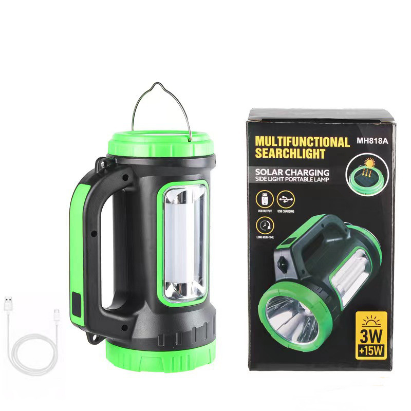 Ліхтар акумуляторний світлодіодний MH818B + Powerbank, фото 1