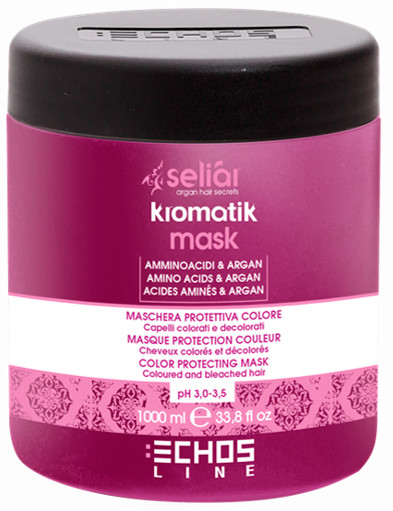 Маска для фарбованого волосся Echosline Seliar Kromatik 1000ml (8033210294251)