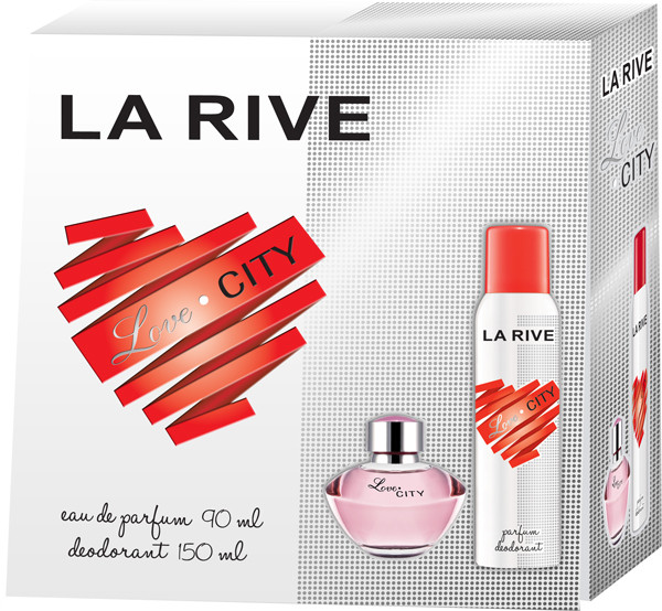Набір для жінок La Rive Love City парфумована вода 50 мл + дезодорант 90 мл (5901832061755)