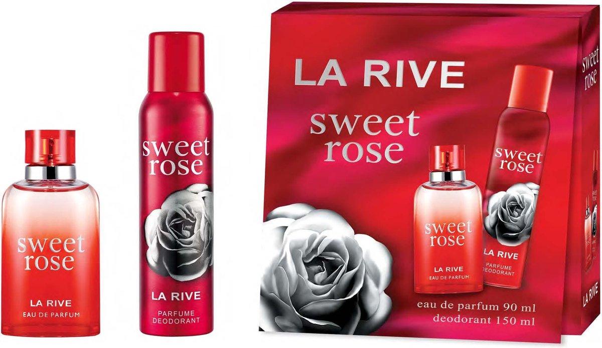 Набір для жінок La Rive Sweet Rose парфумована вода 90 мл + дезодорант 150 мл (5906735236101), фото 1