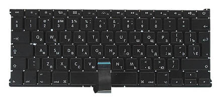 Клавіатура для ноутбука Apple MacBook Air 2011+ A1369 (2011), A1466 (2012, 2013, 2014, 2015) Black, (No, фото 3