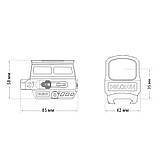 Комплект! Приціл коліматорний з магніфером HOLOSUN HS512C & HM3X, фото 7