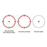 Комплект! Приціл коліматорний з магніфером HOLOSUN AEMS Red & HM3X, фото 4