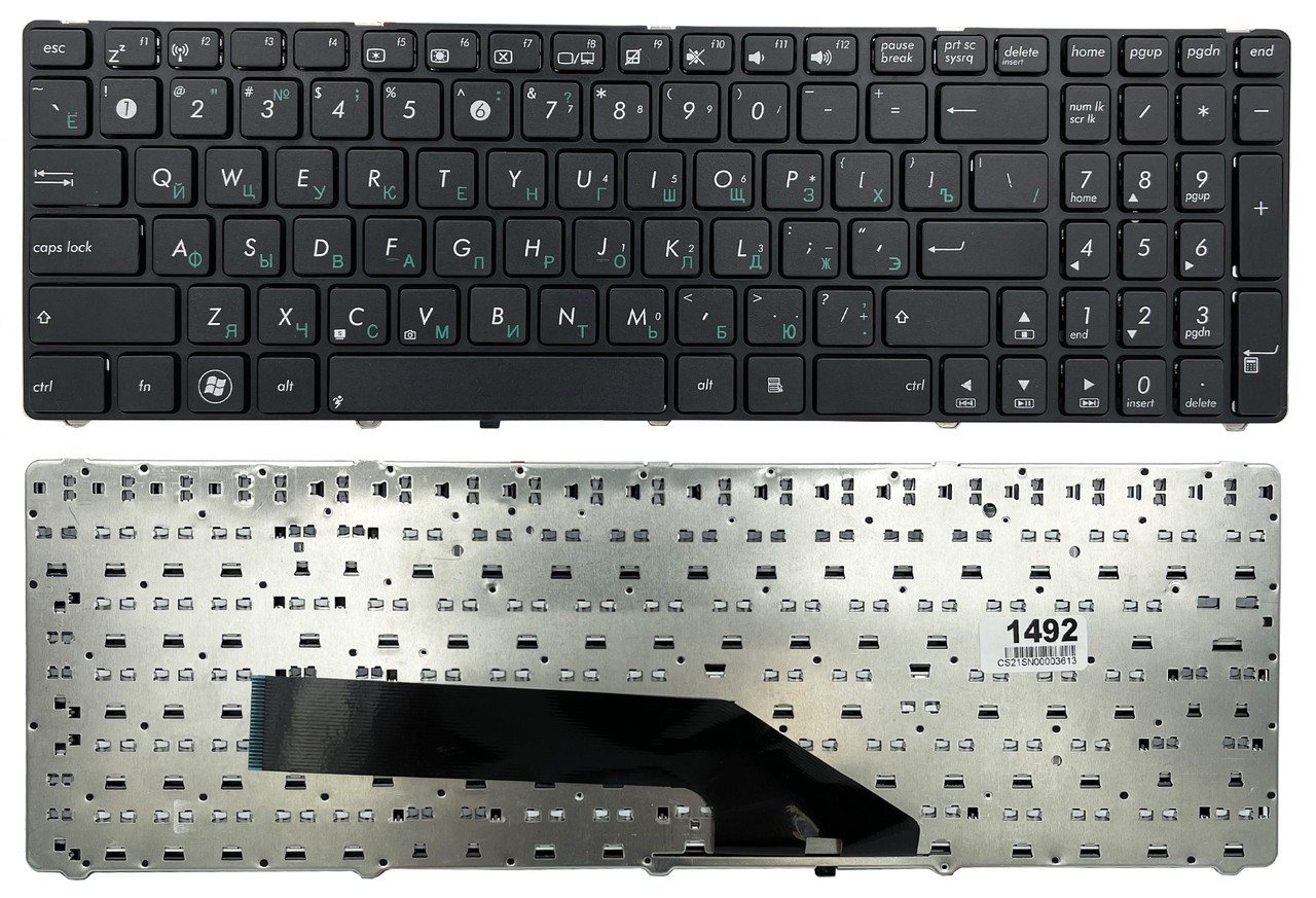Клавіатура для Asus K50 K60 N50 G70 P50IJ X5DIJ чорна з рамкою (04GNVK5KRU01)