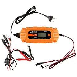 Зарядний пристрій для акумулятора автомобіля Neo Tools 11-890 Black Orange