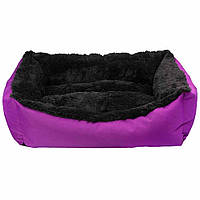 Лежак для собак Milord JELYBEAN L 78*60*2 см (фіолет/чорний)