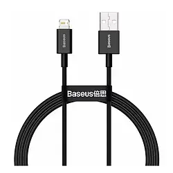 Дата-кабель Baseus CALYS-A01 1m USB(тато) - Lightning(тато) Black