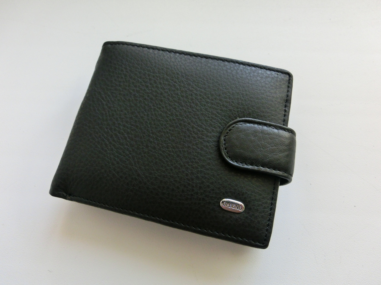 Мужской кожаный кошелек Dr. Bond маленький натуральная кожа - фото 2 - id-p1708266189