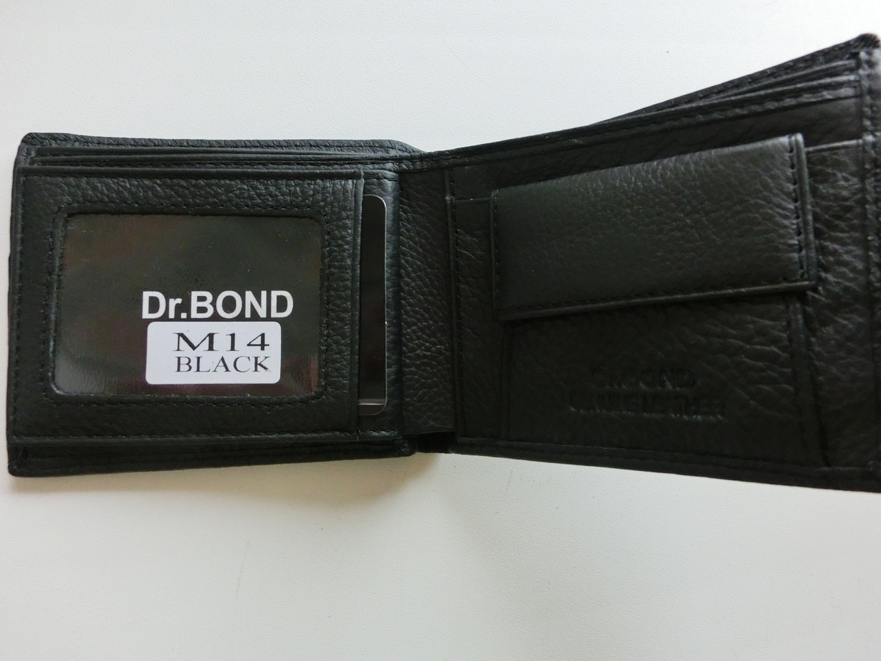 Мужской кожаный кошелек Dr. Bond маленький натуральная кожа - фото 4 - id-p1708266189