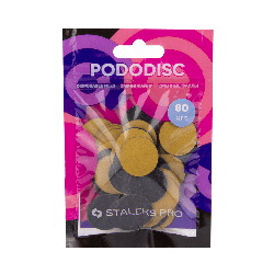 ЗМІННІ ФАЙЛИ ДЛЯ ПЕДИКЮРНОГО ДИСКА 80 ГРИТ STALEKS PRO PODODISC S 50 ШТ PDF-15-80