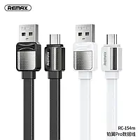 Дата-кабель Remax Platinum Pro RC-154m 1m USB (тато) - microUSB (тато) Black