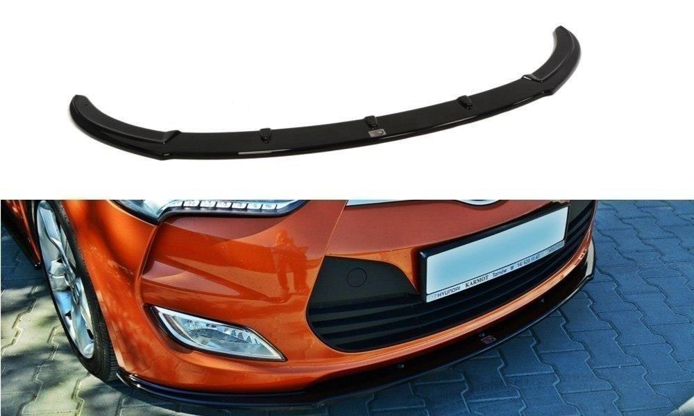 Сплітер Hyundai Veloster (11-17) тюнінг обвіс губа спідниця елерон, фото 1