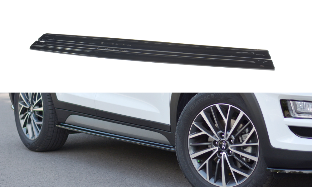 Пороги Hyundai Tucson 3 (15-20) тюнінг обвіс спідниця елерон, фото 1