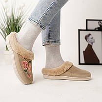 Жіночі капці для дому бежеві, фото 2