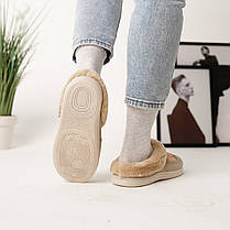 Жіночі капці для дому бежеві, фото 4