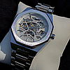 Чоловічий механічний годинник Gusto Skeleton Silver Срібний сталевий годинник, фото 11