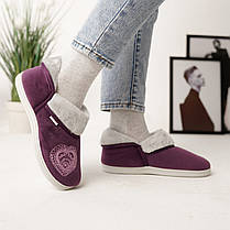 Жіночі домашні тапки фіолетового кольору, фото 4