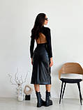 Жіноча спідниця екошкіра, фото 2