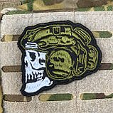 Шеврон Череп в шоломі, фото 2