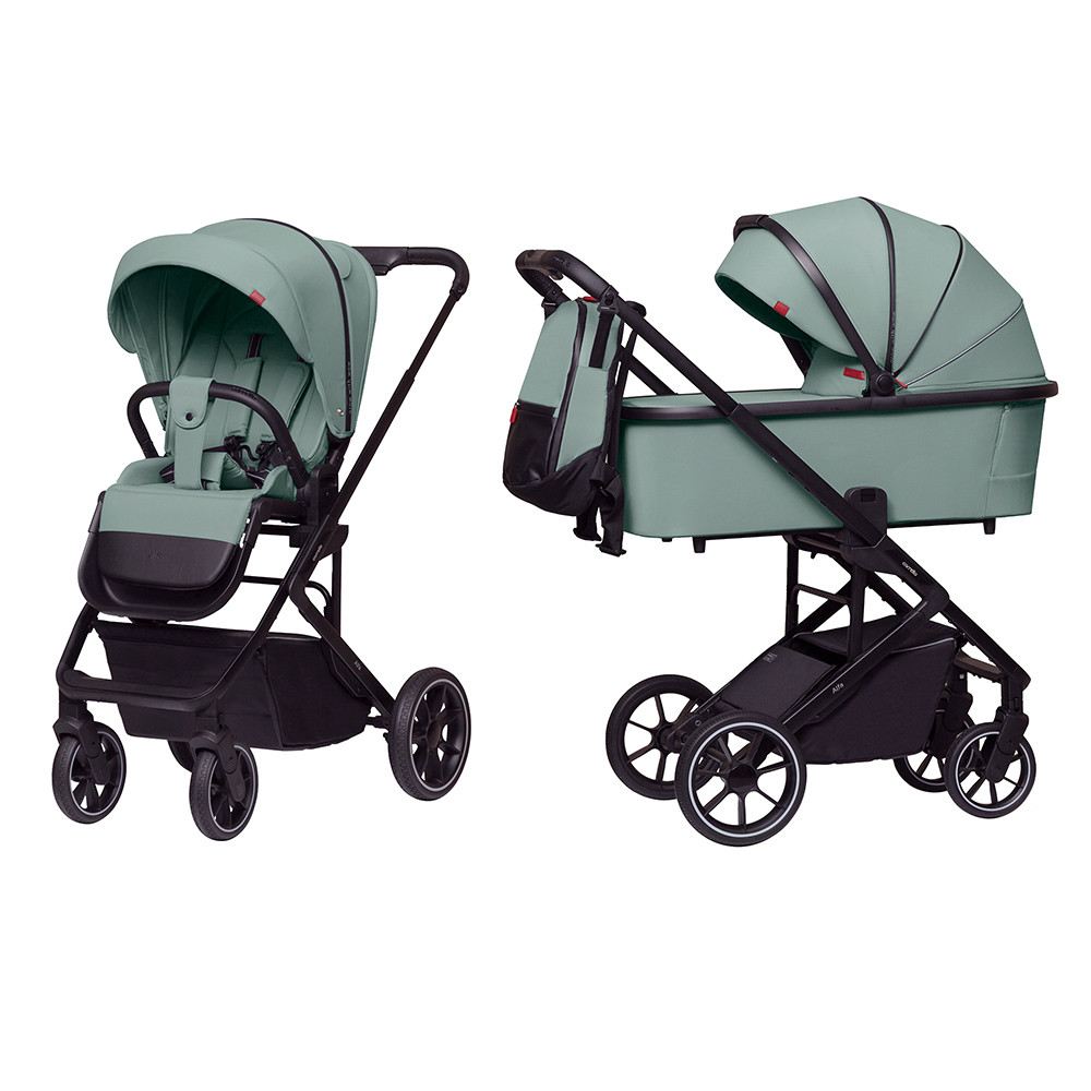 Коляска 2в1 Carrello Alfa+ Альфа CRL-6507 New, Parrot Green