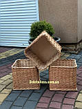Корзина короб для зберыгання з лози. Арт: 7350, фото 3