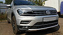 Накладка на бампер передня для Volkswagen Tiguan 2016+ 5NA, Фольсваген Тігуан 2016+, фото 7