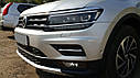 Накладка на бампер передня для Volkswagen Tiguan 2016+ 5NA, Фольсваген Тігуан 2016+, фото 9